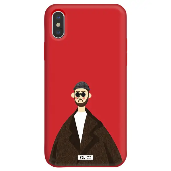 Leon Apple iPhone XS max Silicone Imperial Red Case