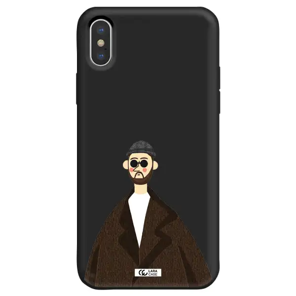 Leon Apple iPhone XS Silicone black Case