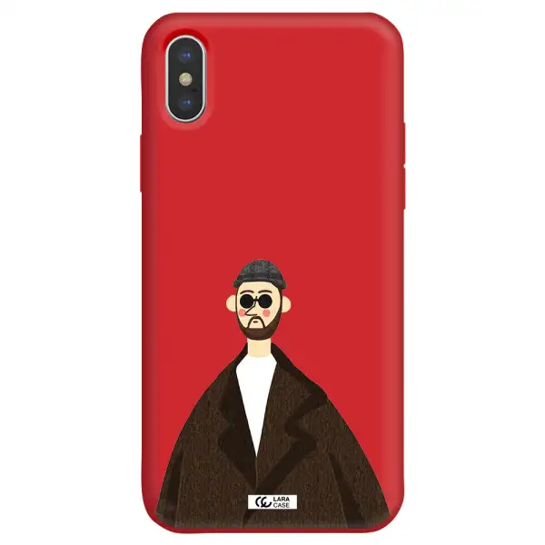 Leon Apple iPhone XS Silicone Imperial Red Case