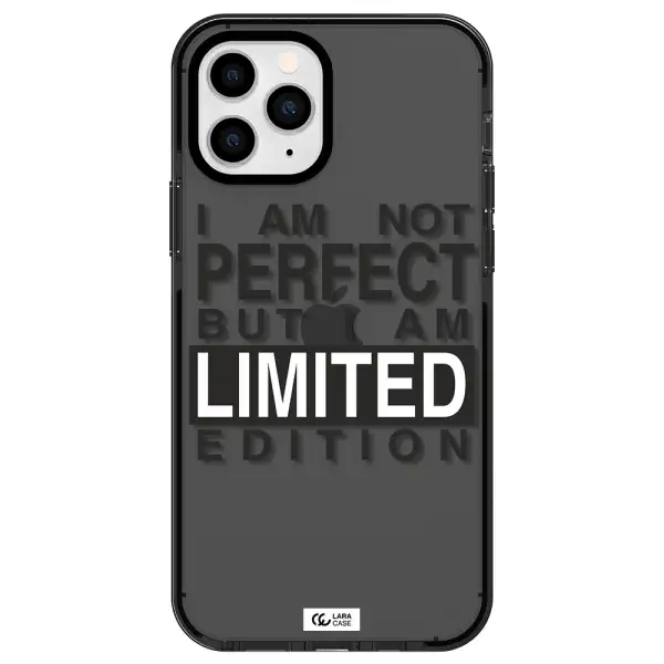 I Am Not Perfect Apple iPhone 11 pro impact Smoke Black Case