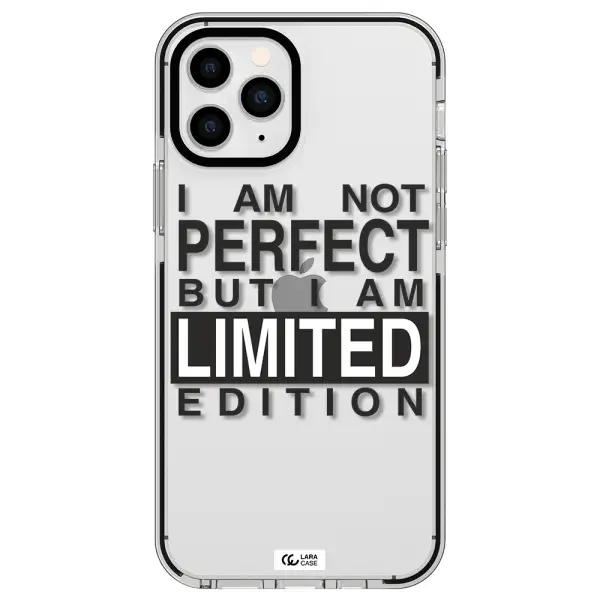 I Am Not Perfect Apple iPhone 11 pro max impact black border Case