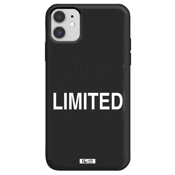 I Am Not Perfect Apple iPhone 11 Silicone black Case