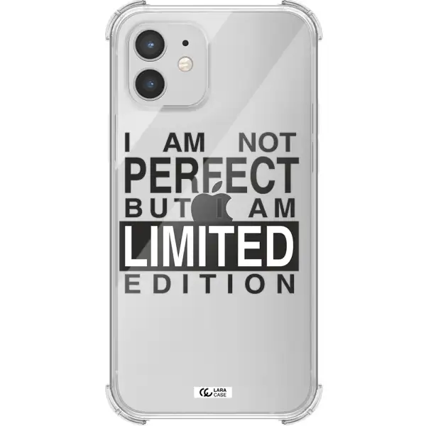 I Am Not Perfect Apple iPhone 12 Clear PC Case