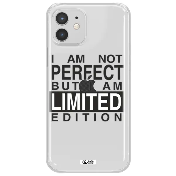 I Am Not Perfect Apple iPhone 12 Clear TPU Case