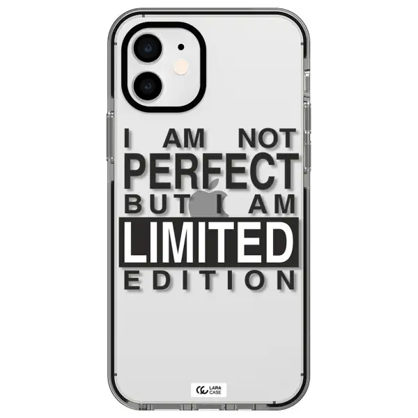 I Am Not Perfect Apple iPhone 12 impact black border Case