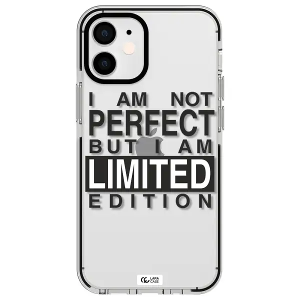 I Am Not Perfect Apple iPhone 12 mini impact black border Case
