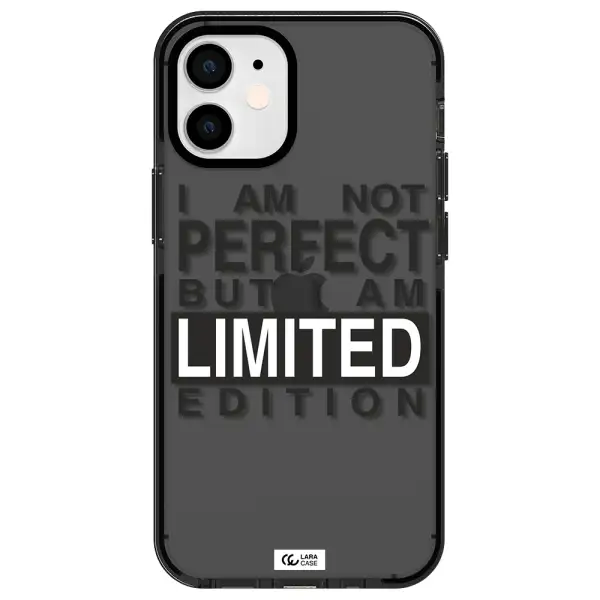 I Am Not Perfect Apple iPhone 12 mini impact Smoke Black Case