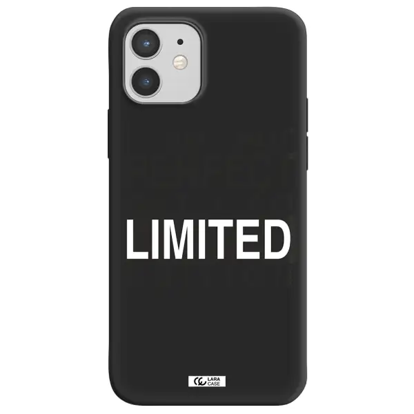 I Am Not Perfect Apple iPhone 12 mini Silicone black Case