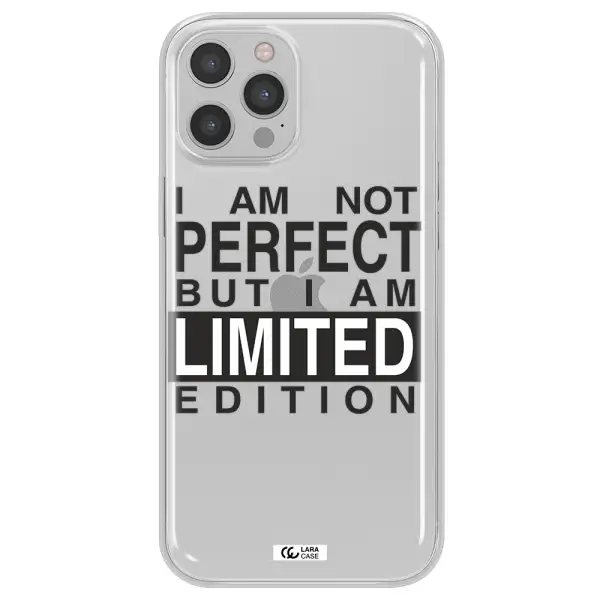 I Am Not Perfect Apple iPhone 12 pro Clear TPU Case