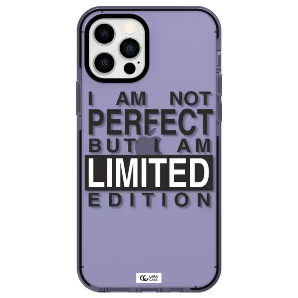 I Am Not Perfect Apple iPhone 12 pro impact Lilac Case