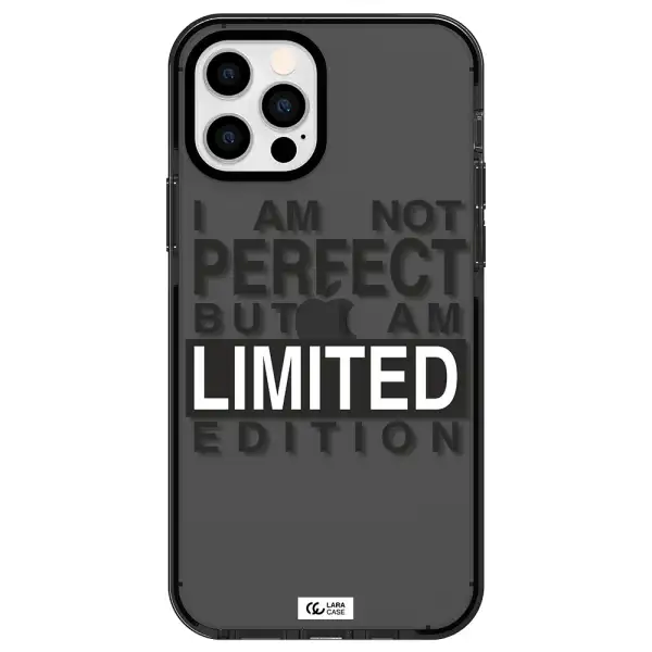 I Am Not Perfect Apple iPhone 12 pro impact Smoke Black Case