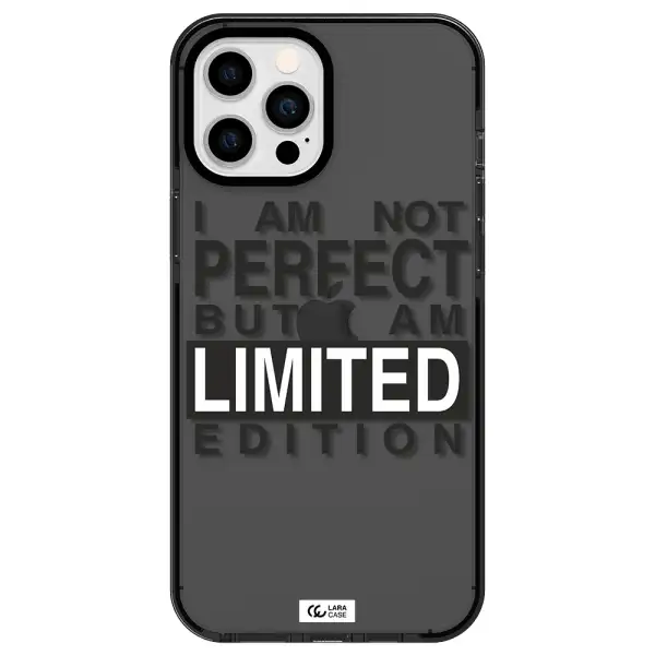 I Am Not Perfect Apple iPhone 12 pro max impact Smoke Black Case