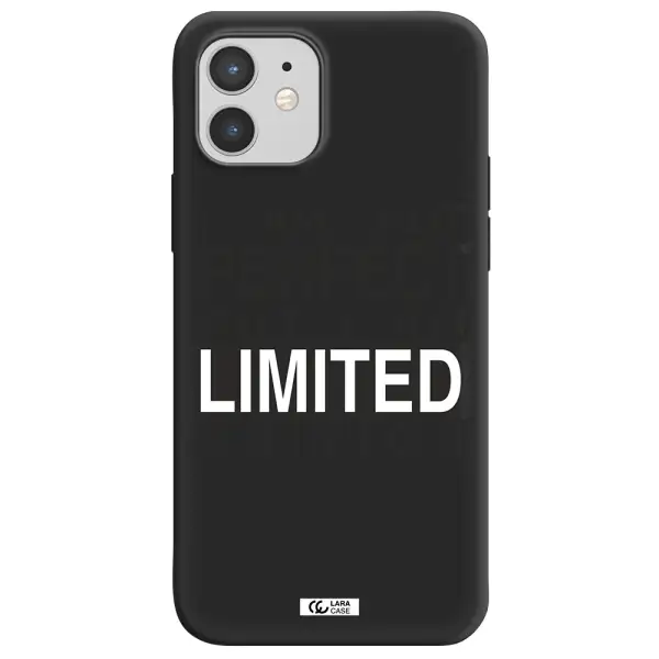 I Am Not Perfect Apple iPhone 12 Silicone black Case