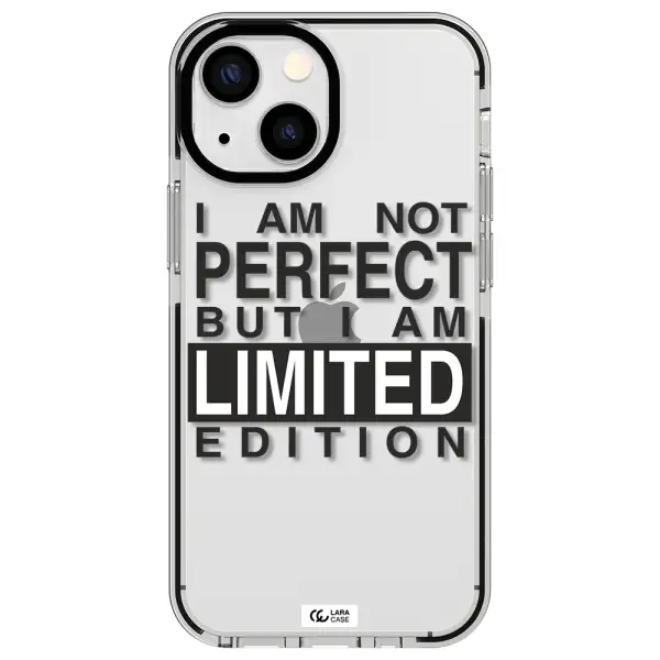 I Am Not Perfect Apple iPhone 13 mini impact black border Case