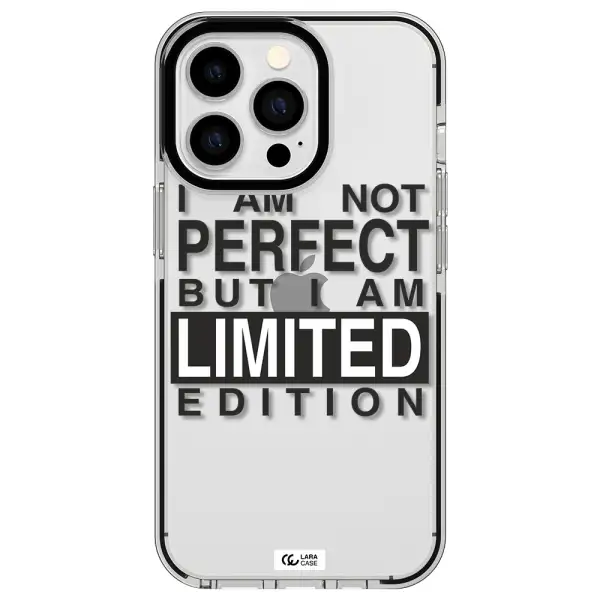 I Am Not Perfect Apple iPhone 13 Pro impact black border Case