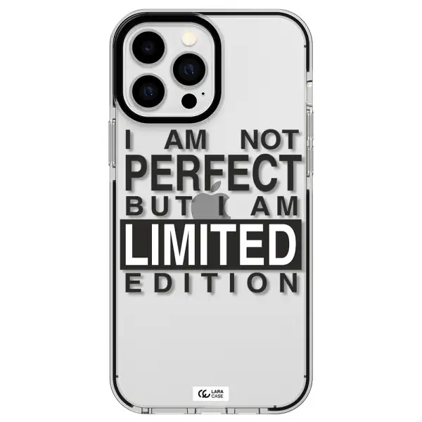 I Am Not Perfect Apple iPhone 13 Pro Max impact black border Case