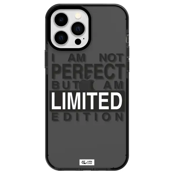 I Am Not Perfect Apple iPhone 13 Pro Max impact Smoke Black Case