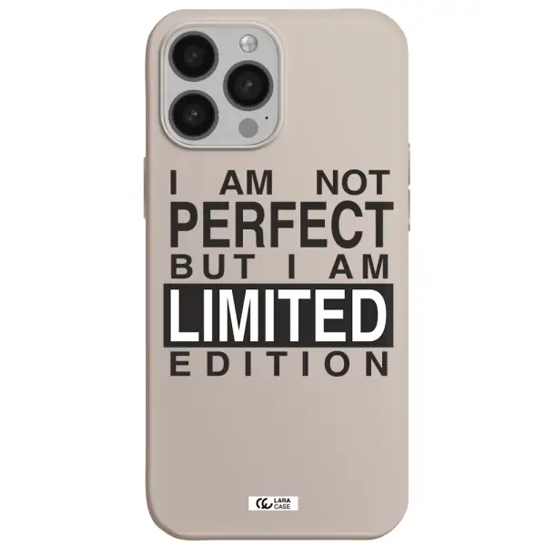I Am Not Perfect Apple iPhone 13 Pro Silicone Stone Case