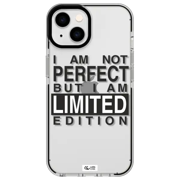 I Am Not Perfect Apple iPhone 14 impact black border Case