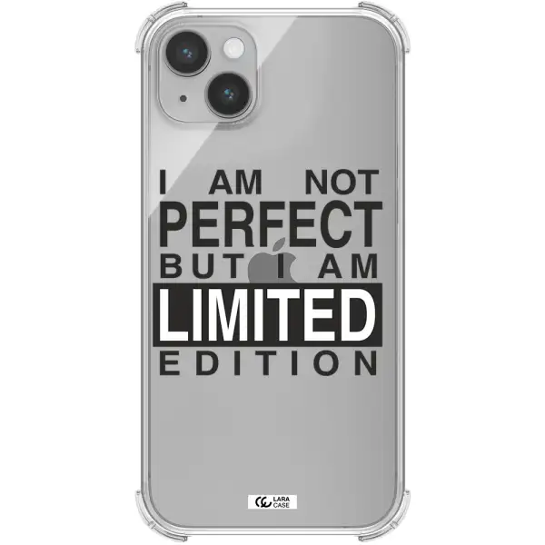 I Am Not Perfect Apple iPhone 14 plus Clear PC Case