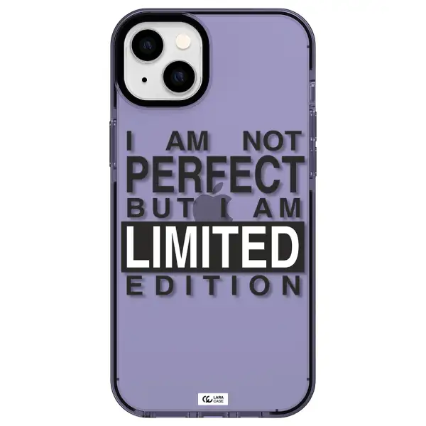 I Am Not Perfect Apple iPhone 14 plus impact Lilac Case