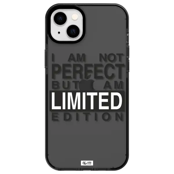 I Am Not Perfect Apple iPhone 14 plus impact Smoke Black Case