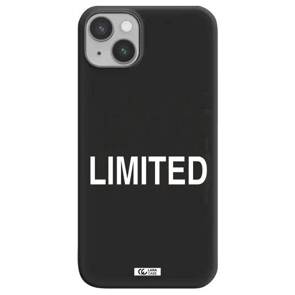 I Am Not Perfect Apple iPhone 14 plus Silicone black Case