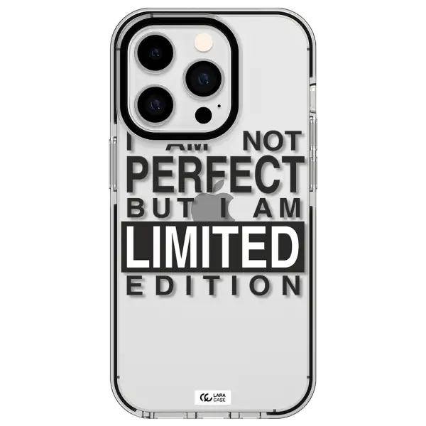 I Am Not Perfect Apple iPhone 14 pro impact black border Case