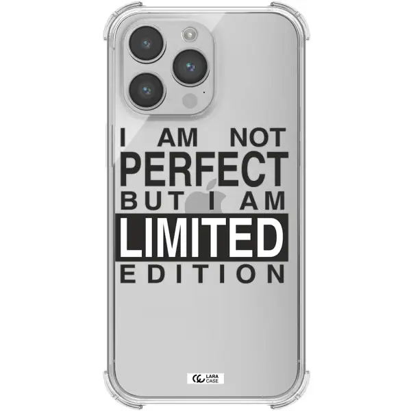 I Am Not Perfect Apple iPhone 14 pro max Clear PC Case