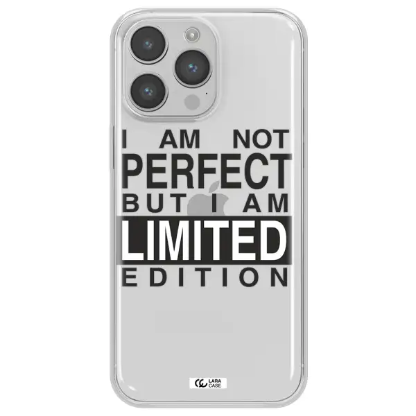 I Am Not Perfect Apple iPhone 14 pro max Clear TPU Case