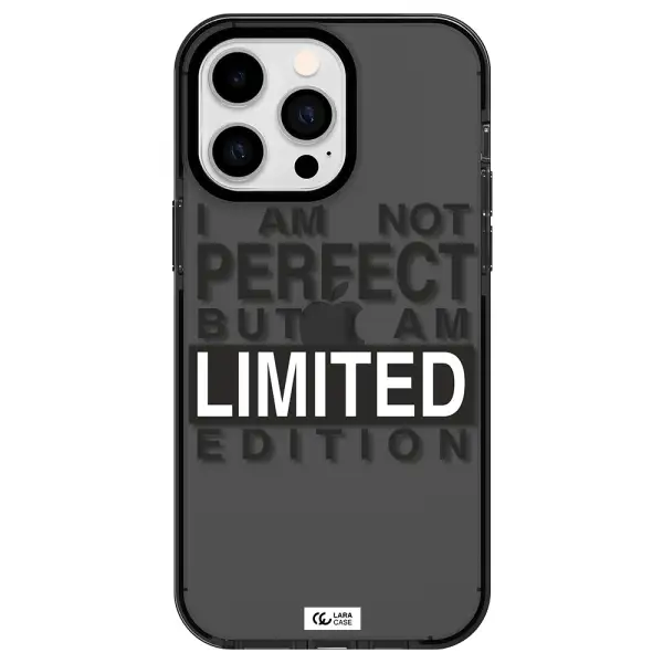 I Am Not Perfect Apple iPhone 14 pro max impact Smoke Black Case
