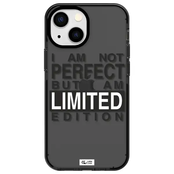 I Am Not Perfect Apple iPhone 15 impact Smoke Black Case