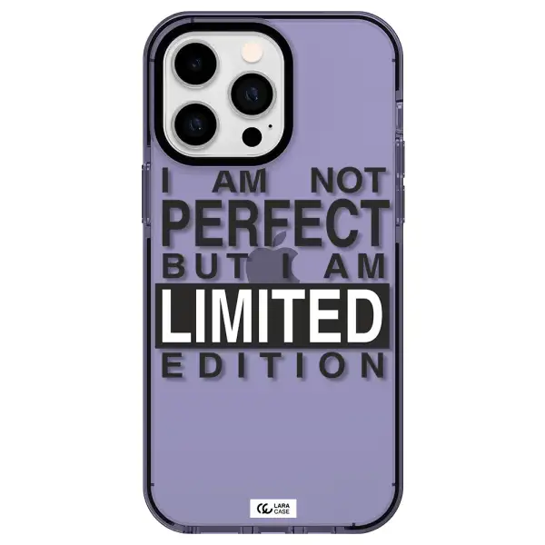 I Am Not Perfect Apple iPhone 15 Pro impact Lilac Case