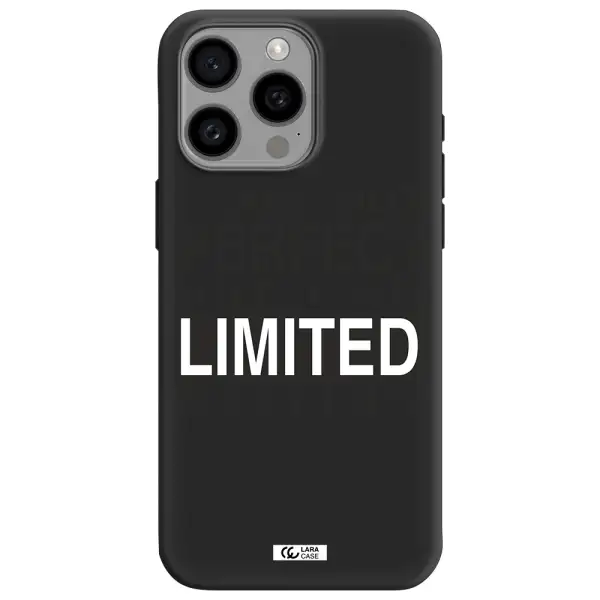 I Am Not Perfect Apple Iphone 15 Pro max Silicone black Case