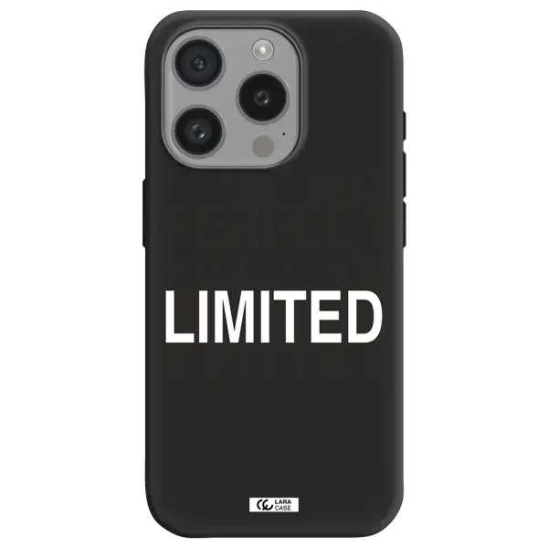 I Am Not Perfect Apple Iphone 15 Pro Silicone Black Case