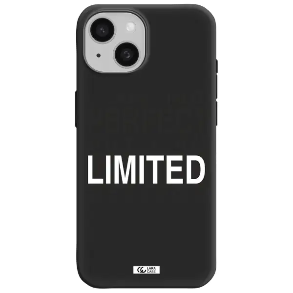 I Am Not Perfect Apple iPhone 15 Silicone black Case
