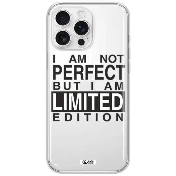 I Am Not Perfect Apple Iphone 16 Pro Max Clear Tpu Case