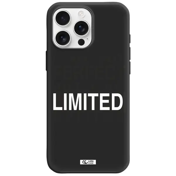 I Am Not Perfect Apple Iphone 16 Pro Max Silicone Black Case
