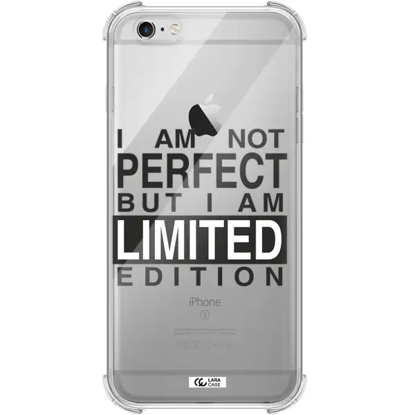 I Am Not Perfect Apple iPhone 6 s plus Clear PC Case
