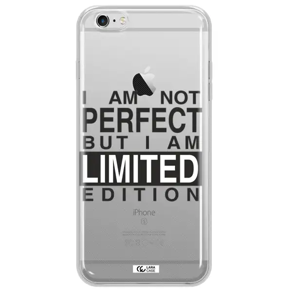 I Am Not Perfect Apple iPhone 6 s plus Clear TPU Case