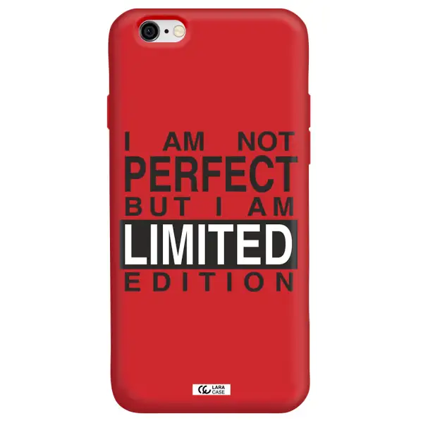 I Am Not Perfect Apple iPhone 6 Silicone Imperial Red Case