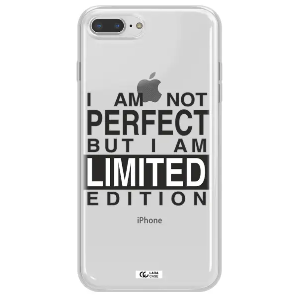 I Am Not Perfect Apple iPhone 7 plus Clear TPU Case