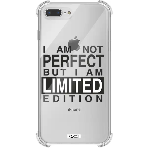 I Am Not Perfect Apple iPhone 8 plus Clear PC Case