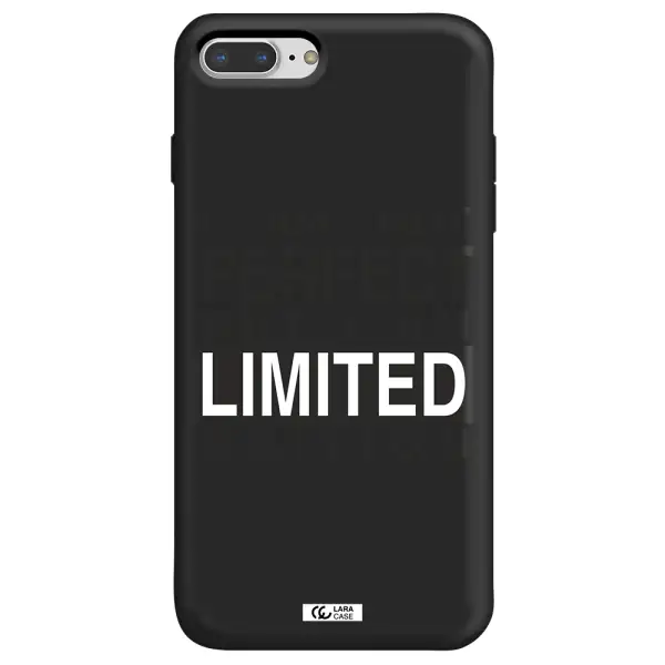 I Am Not Perfect Apple iPhone 8 plus Silicone black Case