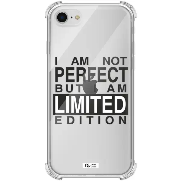 I Am Not Perfect Apple iPhone se 2020 Clear PC Case