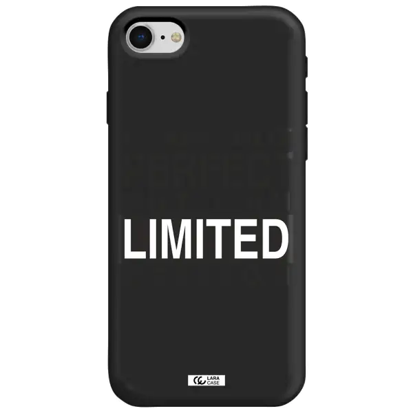 I Am Not Perfect Apple iPhone se 2020 Silicone black Case