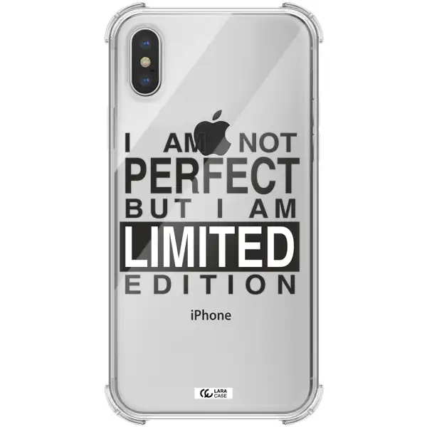 I Am Not Perfect Apple iPhone XS max Clear PC Case