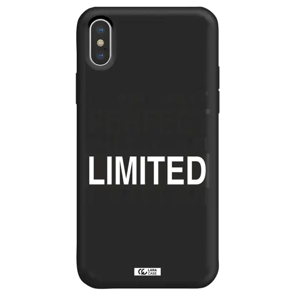 I Am Not Perfect Apple iPhone XS max Silicone black Case