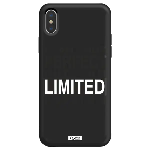 I Am Not Perfect Apple iPhone XS Silicone black Case