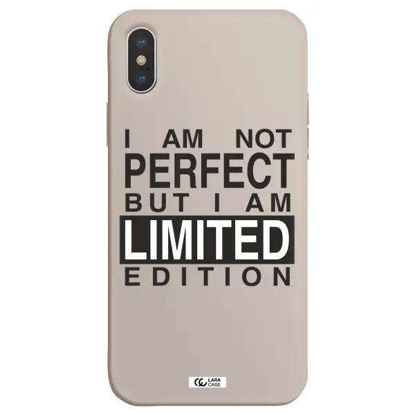 I Am Not Perfect Apple iPhone XS Silicone Stone Case